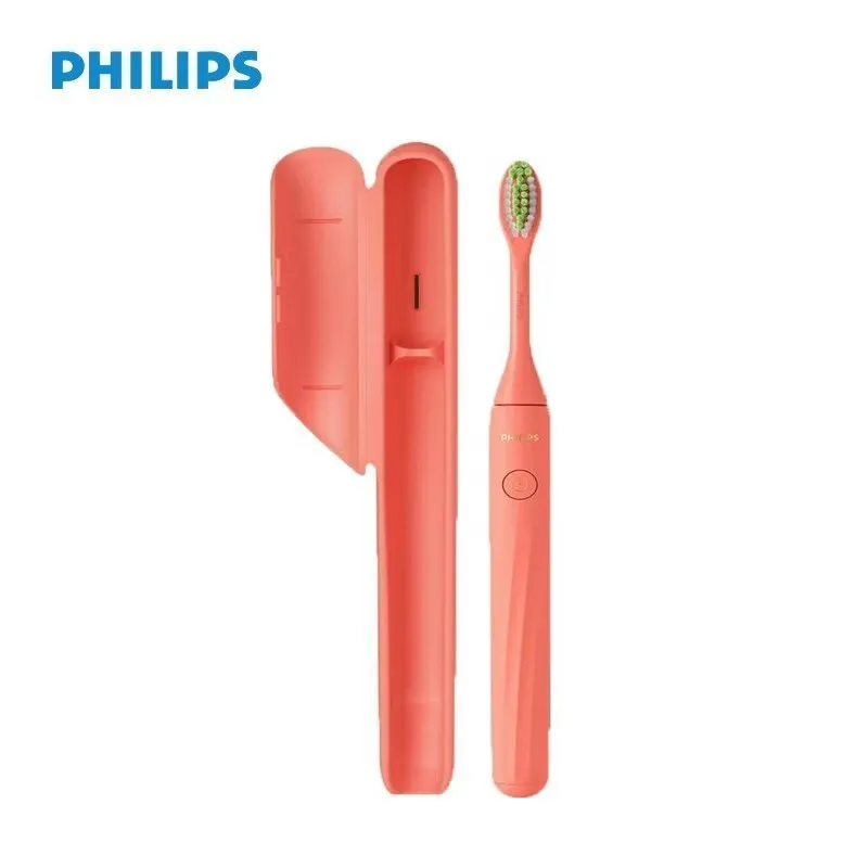 필립스 HY1100 원 시리즈 전동 칫솔, 보관 케이스, 미세 진동 및 3D 소프트 브러시, 스마트 타이머 칫솔