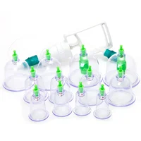 Cupping Vacuum Chinese Set Suction Cellulite Cups Acupoint Hijama Pump Glass Kit Equipment  1