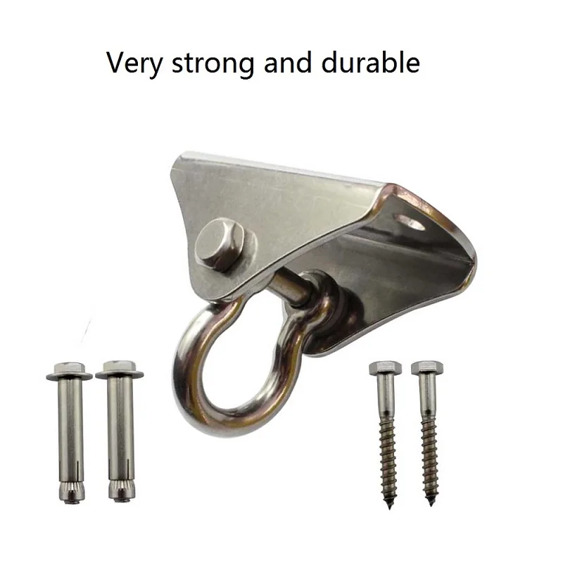 1Sets 180° Swing Hangers Stainless Steel Swing Hook for Ceiling