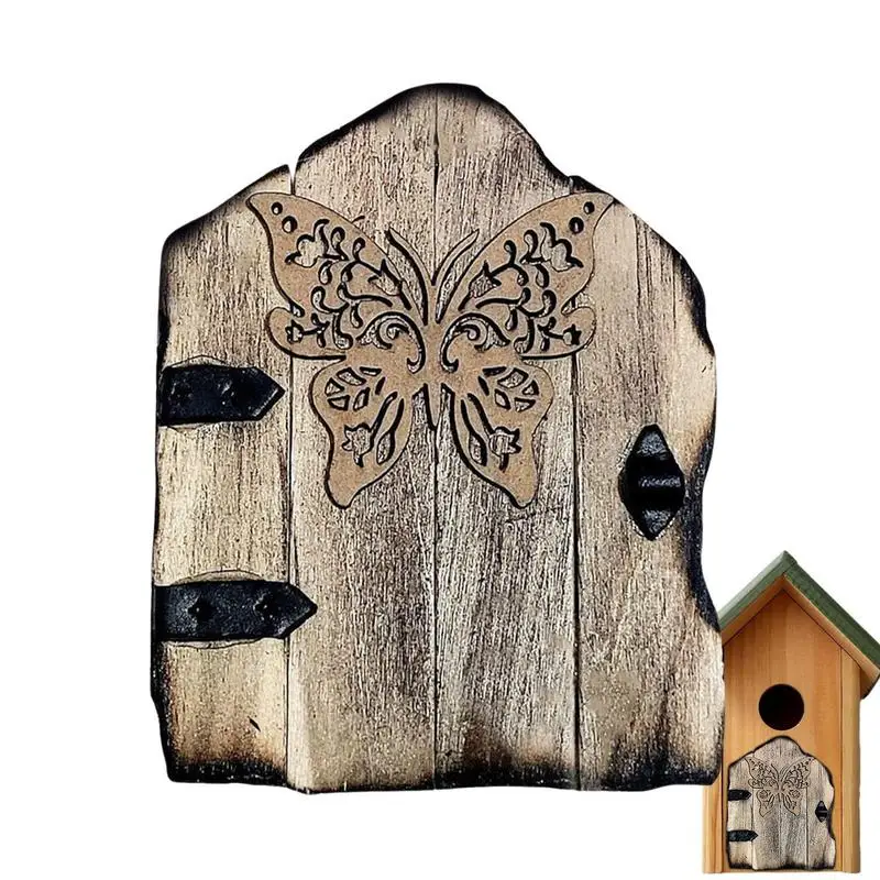 

Fairy Doors For Trees Magical Wooden Universal Miniature Fairy Door Tree House Accessories Art Sculpture Decoration For Kids