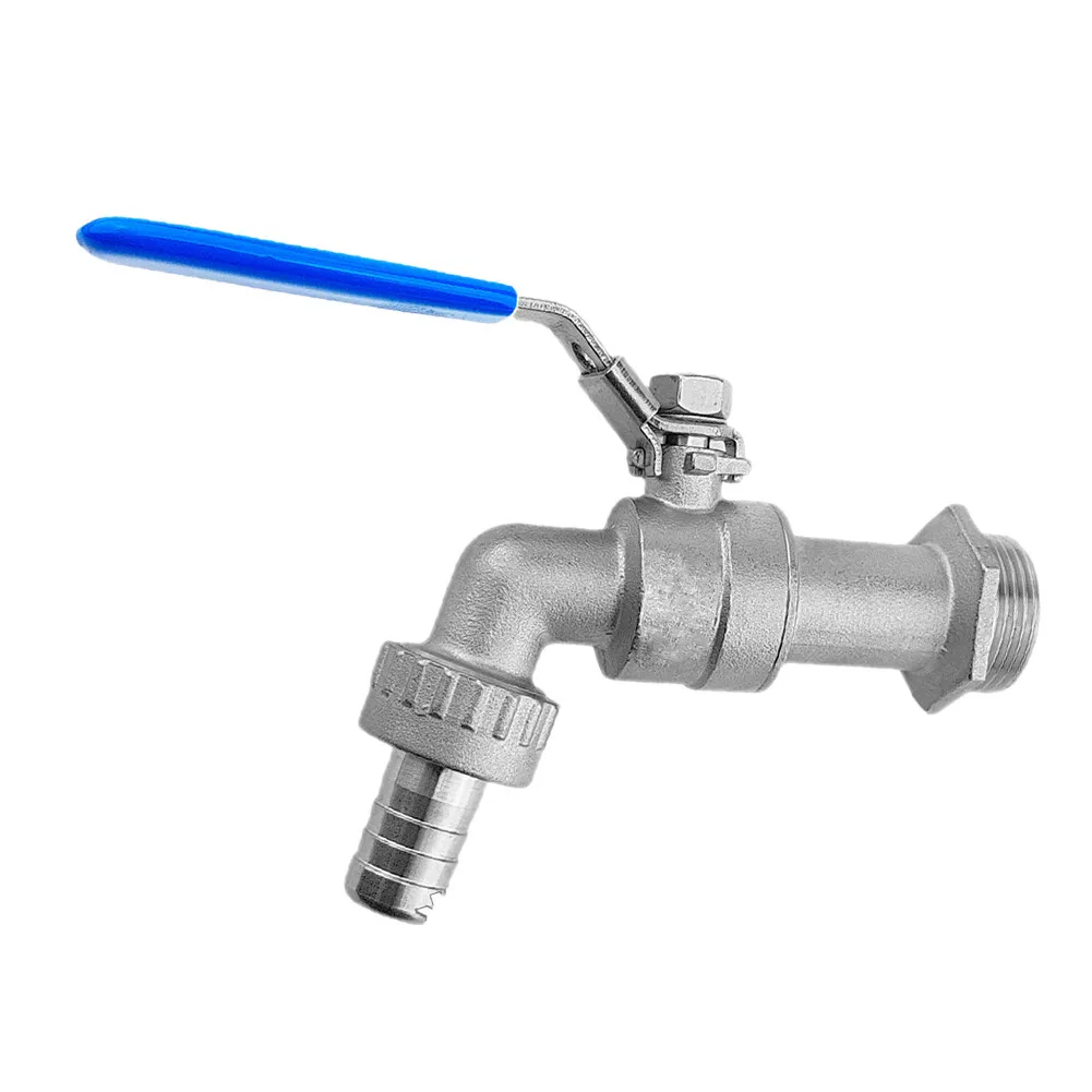 Polegada Válvula de Esfera com Alavanca Lidar com V4a Válvula Saída de Esfera Água da Torneira para Água Fria e Quente Jardim Rega Aço Inoxidável 3