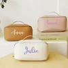 Personalized embroidery cosmetic bag organ pillow bag multi-layer travel tote cosmetic case cosmetic storage bag 1