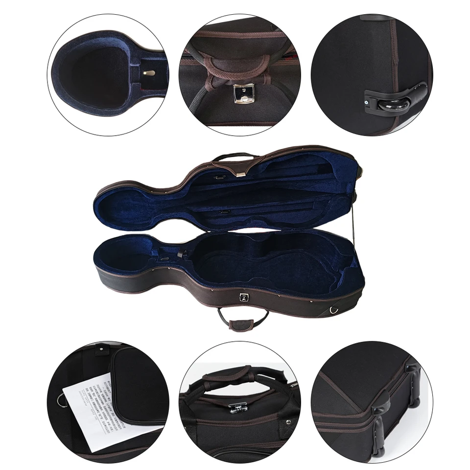 チェロ　ハード　ケース ブラック　￼ハードシェル　4/4 Amazon.co.jp: チェロケース、4/4チェロハードケース、超軽量