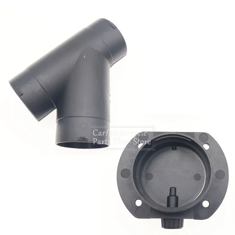 75mm Diesel Heater Air Vent Ducting T Piece Outlet Exhaust Connector w/Regulating Valve For Webasto Eberspaecher Parking