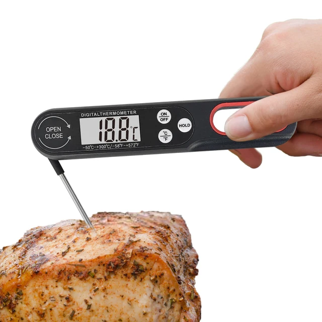 Digitális Húshőmérő Pontos Élelmiszer -Hőmérő Konyhai Főzési Hőmérő Cukorka Grillezés Bbq