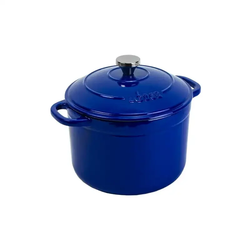 

Quart Enameled Cast Iron Dutch Oven - Blue Molde para hornear Silicone kitchen accessories Silicone for air fryer in Cake pan fo