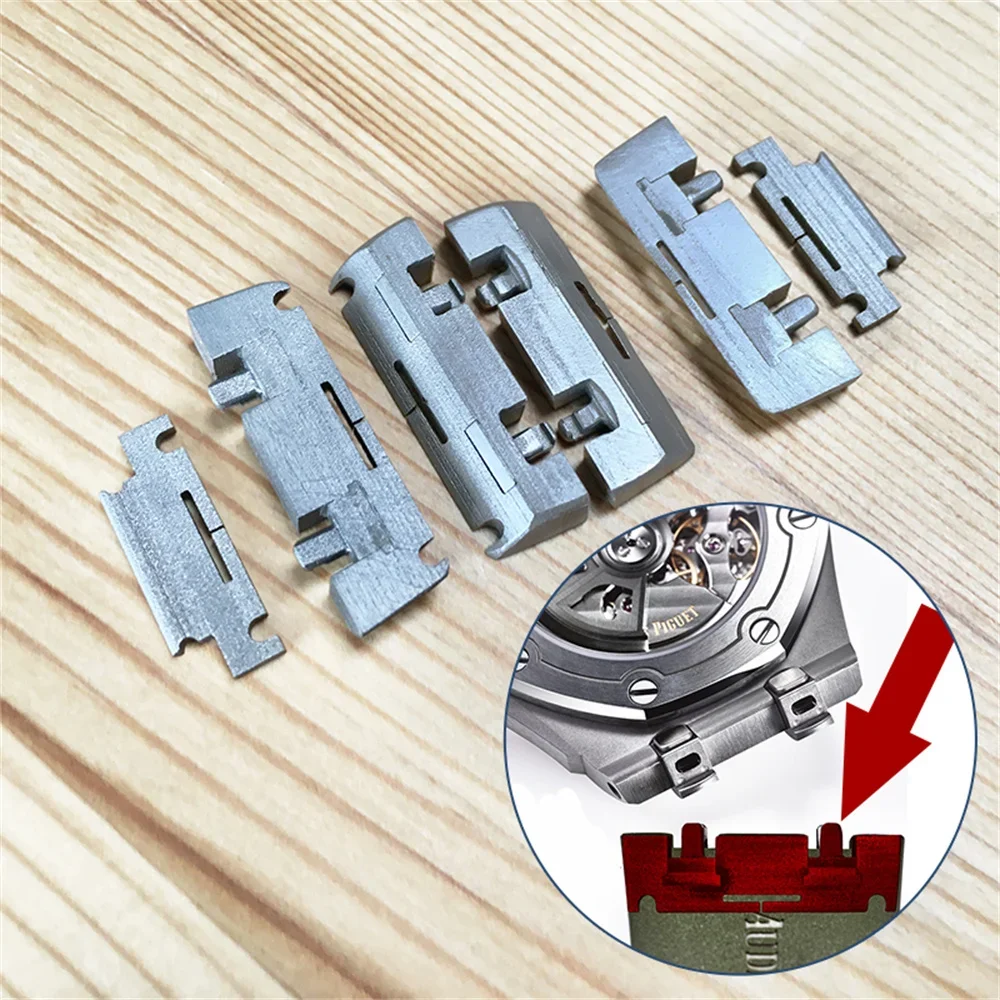 Cinturino Inserti Metallici All'Interno Per Cinturino In Pelle Per Orologio Automatico Audemars Piguet Roo Diver