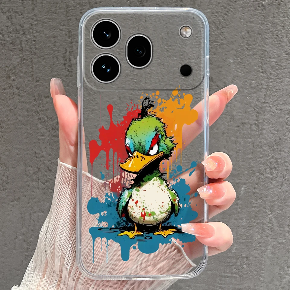 Cute Little Prince Anti-Slip Durable Transparent Phone Case - Silicone TPU Protective Shell