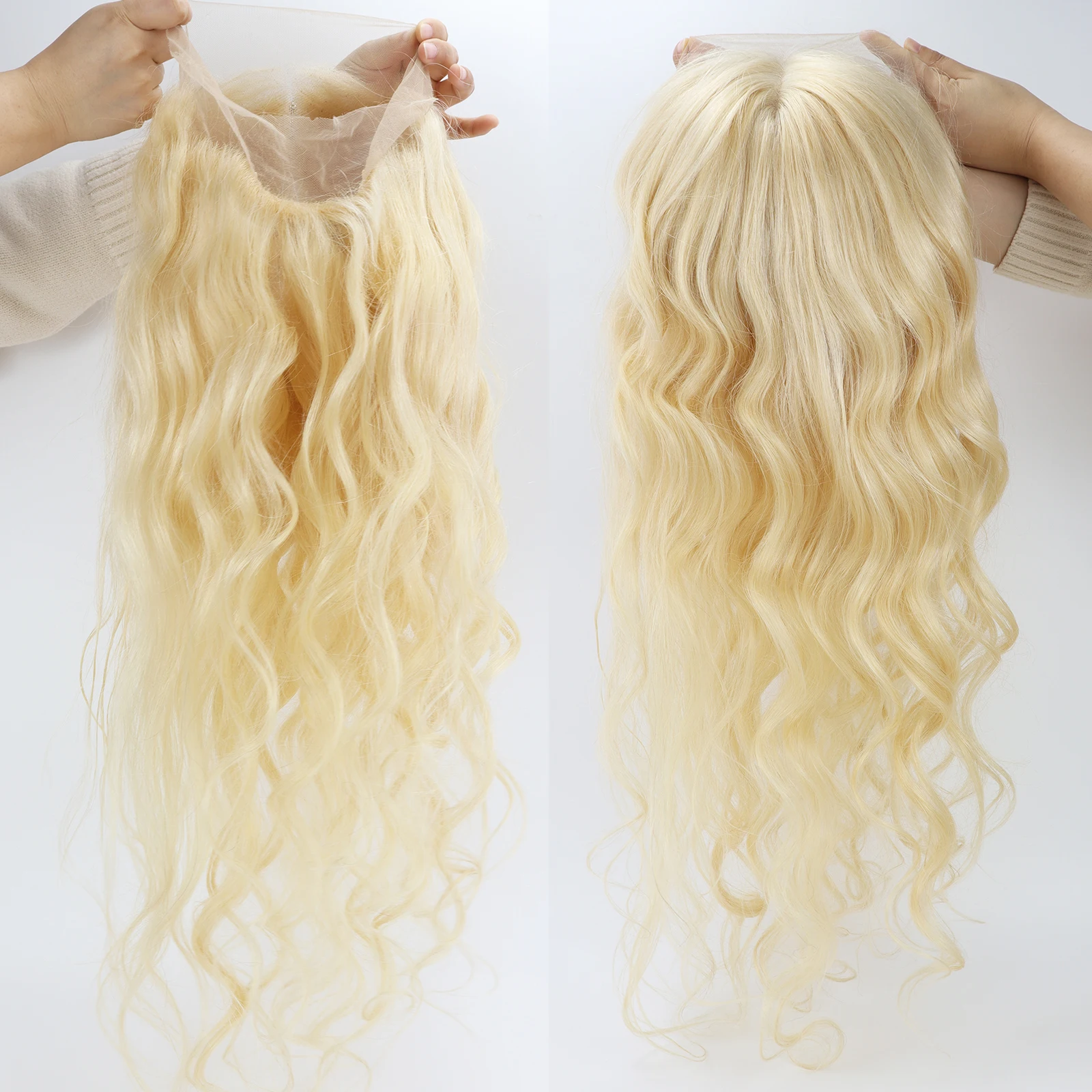 613 Body Wave Full Lace Wig for Women Real Brazilian Remy Human Hair Wig Invisible Lace Bleached Knots Pre Plucked Natural Scalp