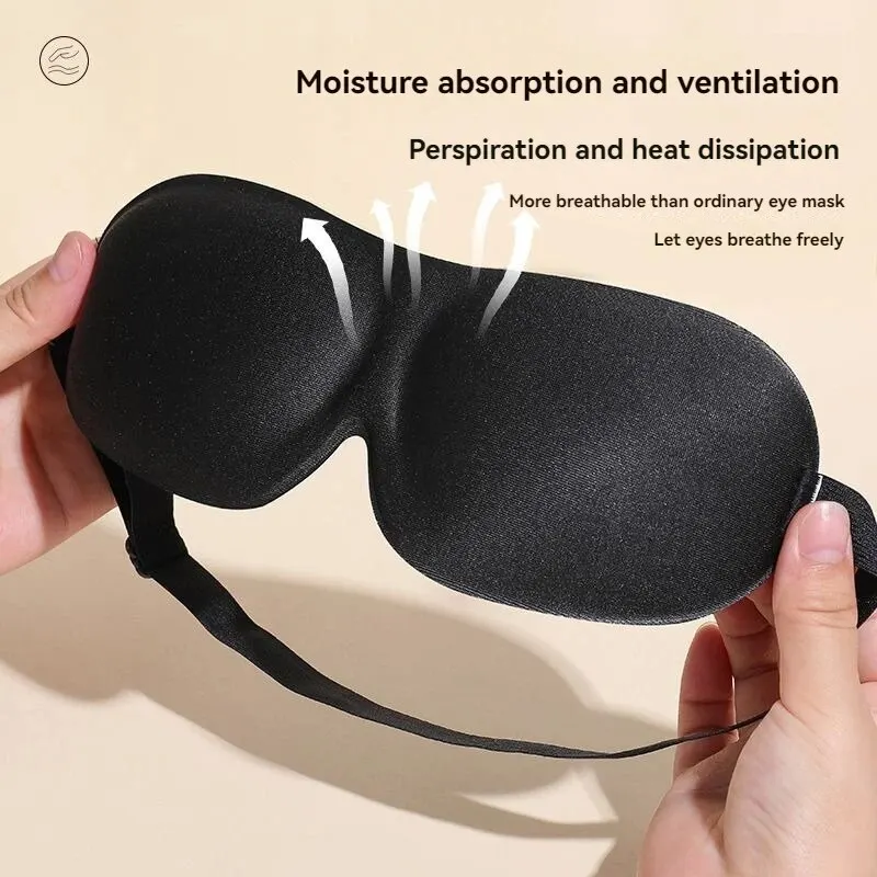 3D Non-Marking Three-Dimensional Eye Mask Without Nose Simple Solid Color Blackout Sleep Students Lunch Break Eye Masks 2