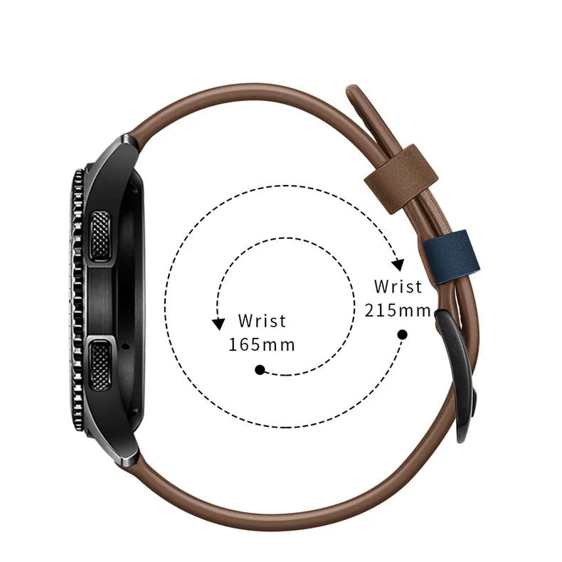 Premium Leather Watch Strap - Elegant Wristband for 46mm and 42mm Watches