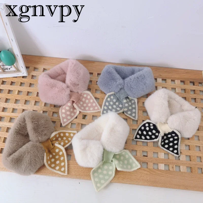 Baby Scarf Cute Soft Plush Winter Faux Fur Girls Scarves