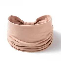 Bohemian Chic Elastic Hairbands - Stylish & Breathable Accessory (Beige)