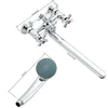 Bathtub Shower Faucet Swivel Tub Spout Wall Mounted Bath Mixer Waterfall Bathtub Tapwith Handheld Shower Head Crane long nozzle 5