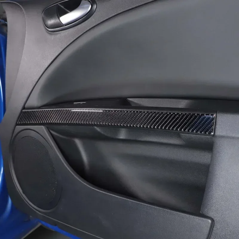 

For Seat Leon 2008 2009 2010 2011 2012 Soft Carbon Fiber Car Inner Door Handle Cover Trim Sticker Car Accessories