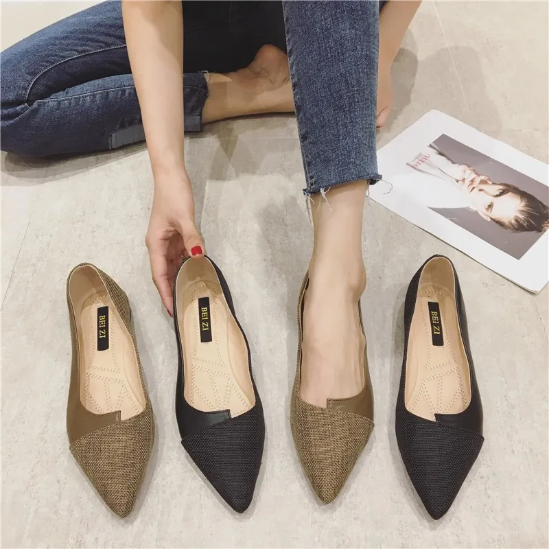 Women Flats Zapatos De Mujer Comfort Shoes for Ladies Shoes Casual Shoes Basic Simple Loafers Large Size 45 Lolita Shoes
