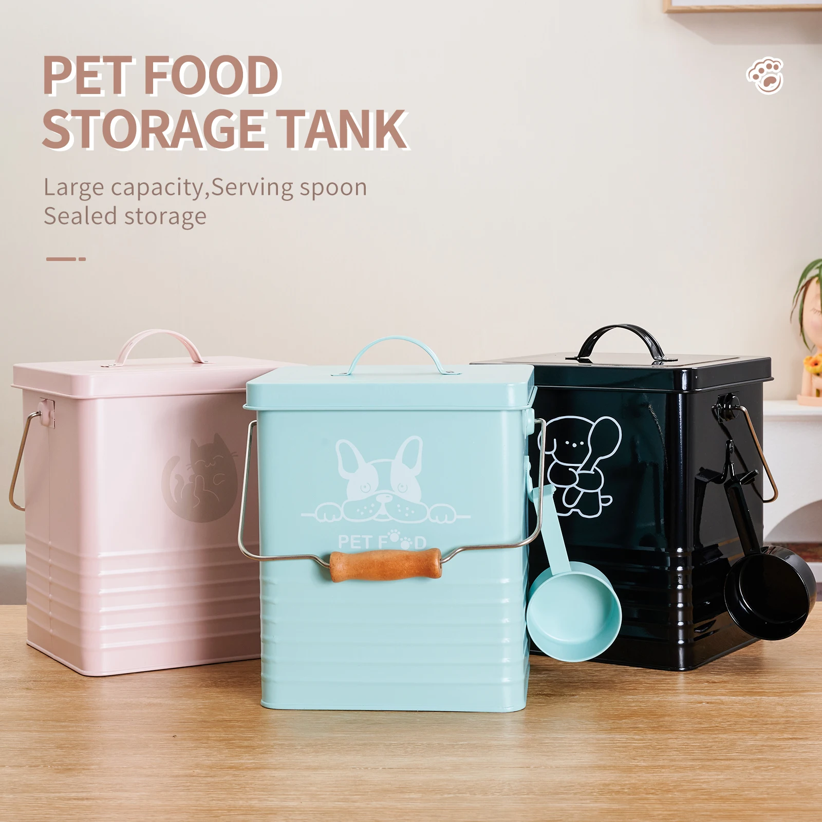 KINU Food Storage Containers Sealed Plastic Insect Proof  Durable Moisturizing Button Seal Cover Easy to Store Strong Durable for  Kitchen Pet Food Storage Appropriate Storage Grain (700ml) : Home & Kitchen
