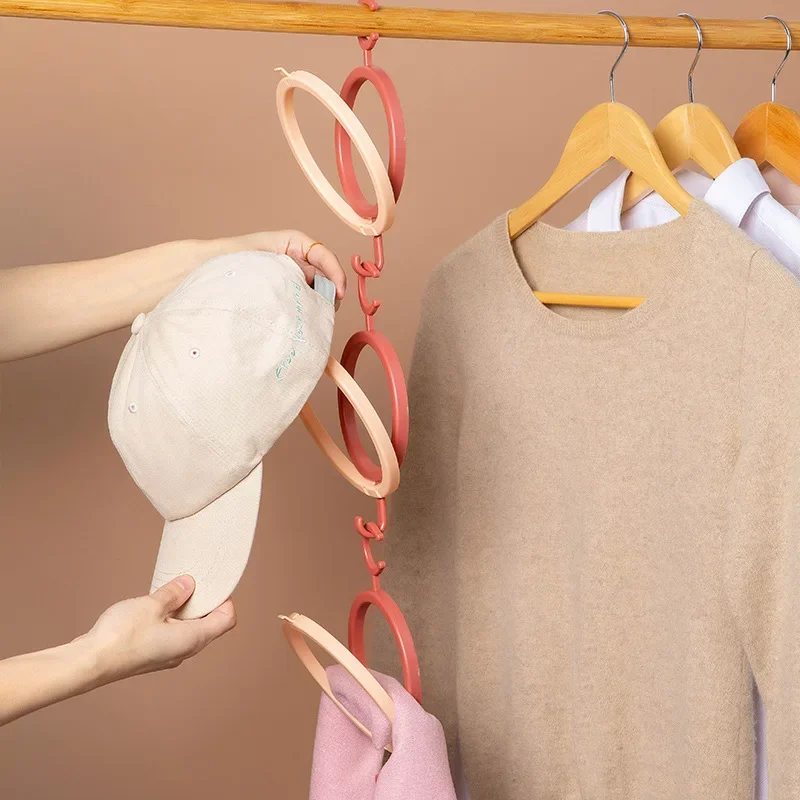 

New Baseball Cap Rack Hat Display Holder Door Closet Clothes Scarf Towel Round Storage Shelf Home Handbag Storage Hook Organizer