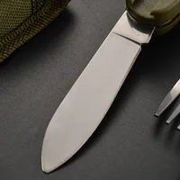 7 in 1 Multifunctional Outdoor Cutlery Portable Knife Spoon Fork Opener Can Opener Picnic Camping Hiking Trip Foldable Cutlery 4