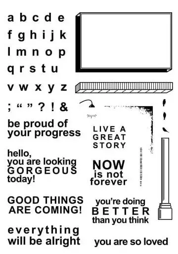 새로운 영어 클리어 스탬프 인감 DIY 스크랩북 사진 앨범 장식 A6533