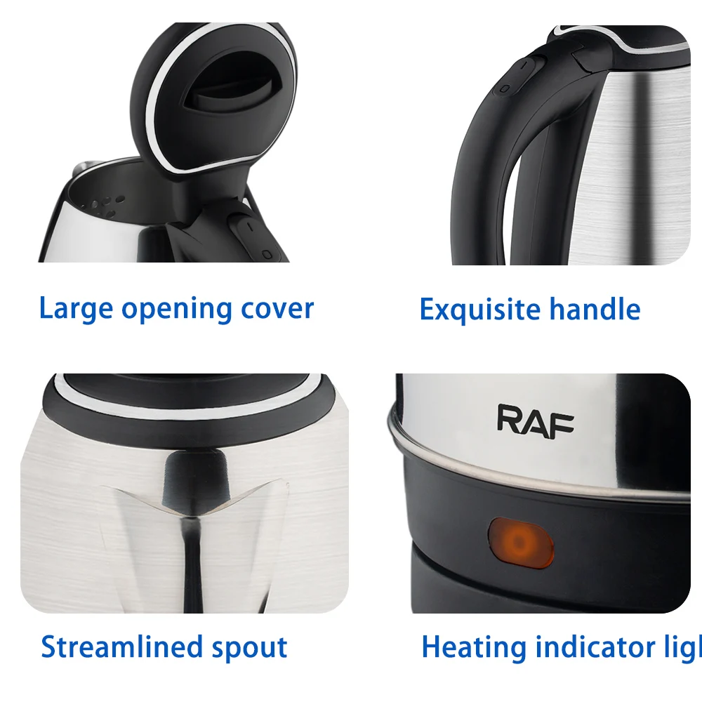 2L Electric Kettle Stainless Steel Kitchen Appliances Smart Kettle 1500W Whistle Kettle Samovar Tea Coffee Thermo Pot 4