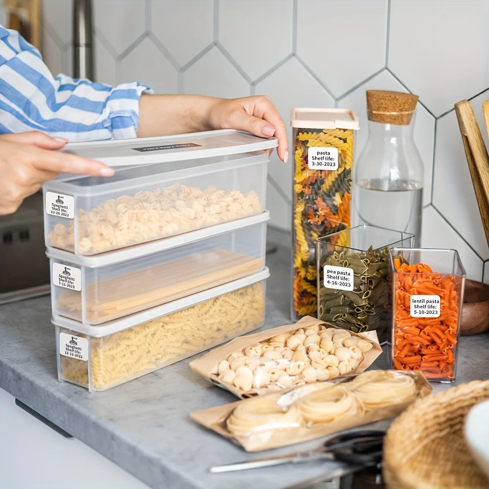 [White Label Stickers] 10 Rolls of White Label Stickers | Self-Adhesive Paper Prints, Sizes from 30mm to 50mm