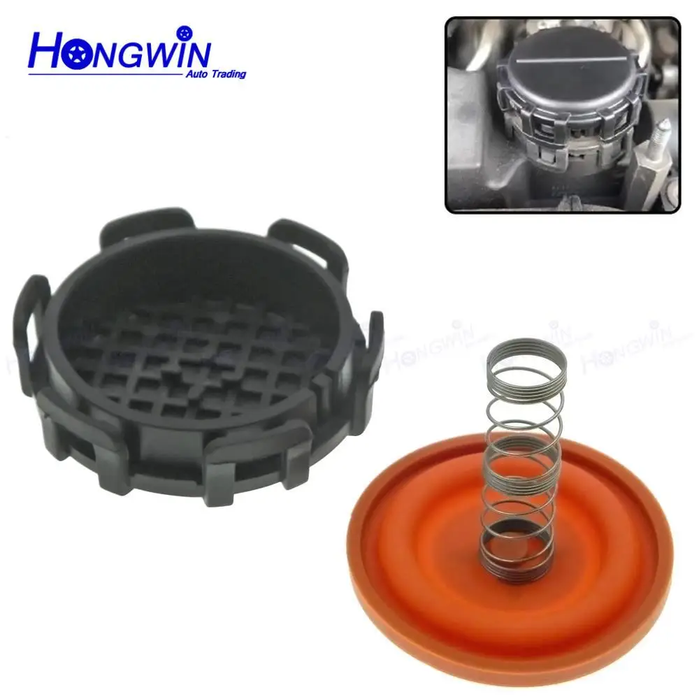 Engine PCV Valve Cover Repair Kit Rocker Cover Gasket Engine Cover Cushion 0248L1 1479837 31259241 9651815680 3M5Q6K271AC Engine Valve Cover Gasket & Membrane For 1.6HDI 1.6D 1.6 TDCI Ford Citroen Volvo