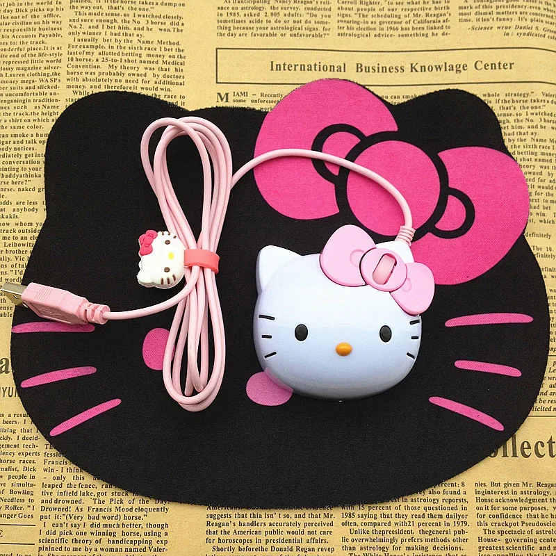 

Kawaii Hello Kitty Home Mouse Pad Cartoon Cute Sanrioed Kt Cat Silicone Gaming Computer Office Mouse Pad Girl Heart Boy Gift