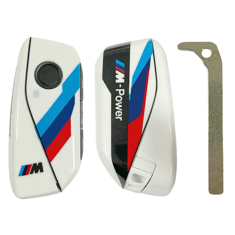 

CS006057 Aftermarket Key Shell для BMW 1 3 5 6 7 Series X1 X3 X5 Series M Series Z4 Special Racing, белая переустановленная карта