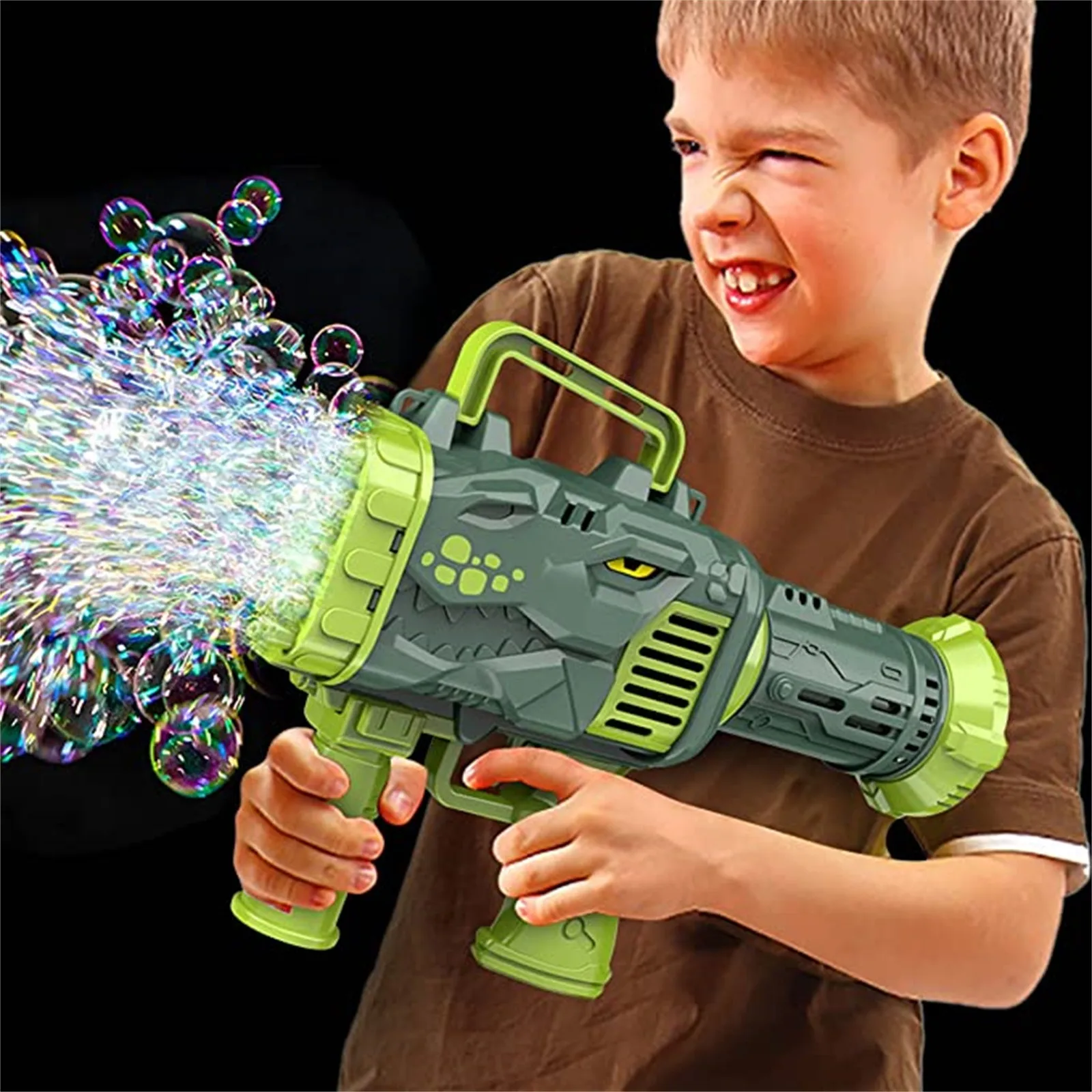 

Dinosaur Bubble Maker Machine With 32-Hole And Light, Funny Electric Automatic Bubble Maker Essential Toys For Kids In Summer