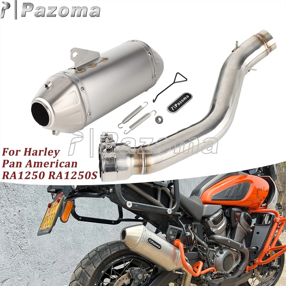 

Мотоциклетный глушитель для Harley Pan American 1250 CVO RA1250SE RA1250 специальный выхлопной глушитель RA1250S комплект выхлопной системы 2021-2024