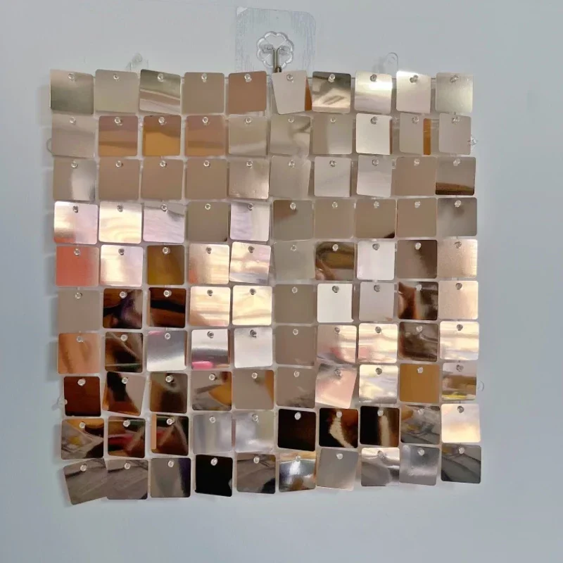 Champagne Gold Sequin Wall Backdrop 24 Panels