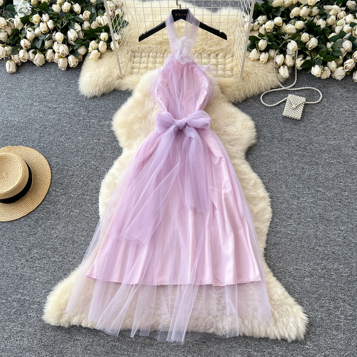 green emerald velvet dress Off Shoulder Fairycore Asymmetric White Dress main image 0