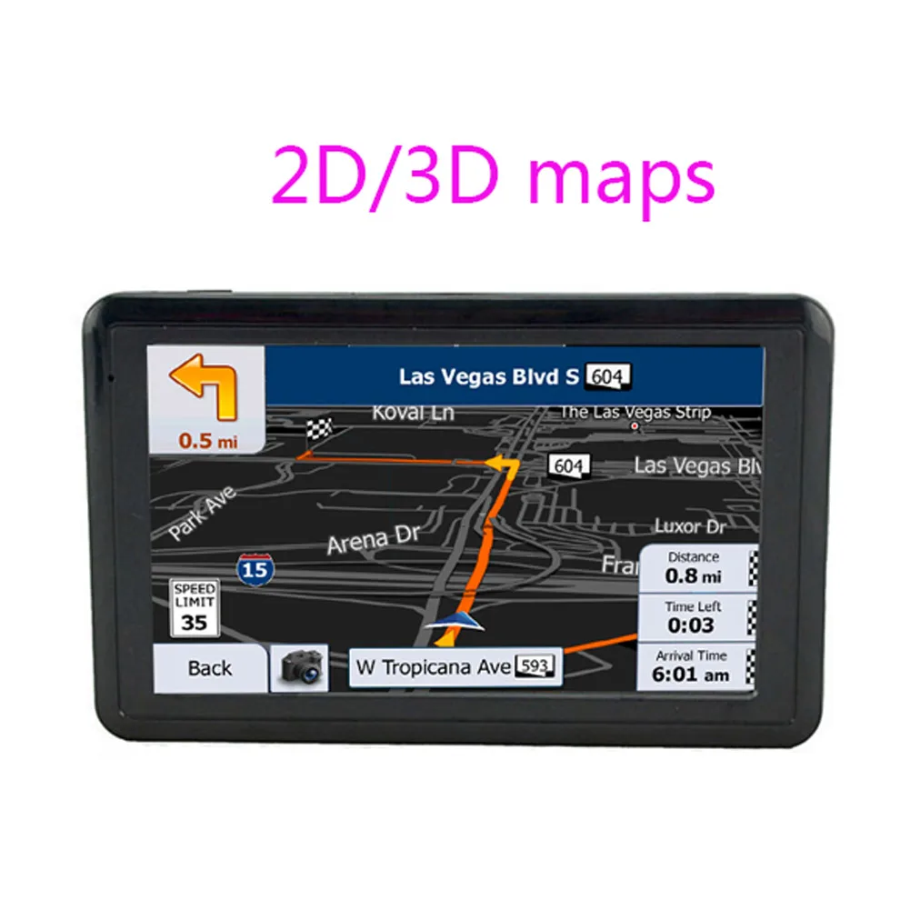 

5 Inch Car & Truck GPS Navigation Navigator Satellite Navigation 8gb 128mb HD Cars Navigation Screen