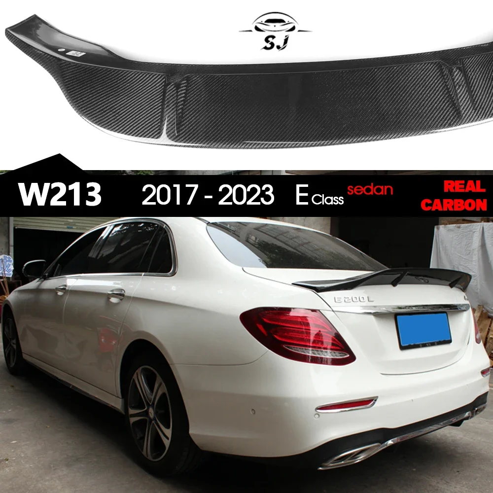 

Спойлер багажника Renntech из углеродного волокна для Mercedes E Class W213 4-дверный седан 2017 - 2023 E200 E220 E250 E300 E350 E400 E43 E63 AMG