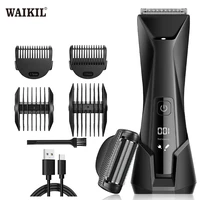 WAIKIL Professional Men's Electric Hair Clipper 2-in-1 Multifunctional Shaver USB Rechargeable Digital Hair Clipper Styling Tool 1
