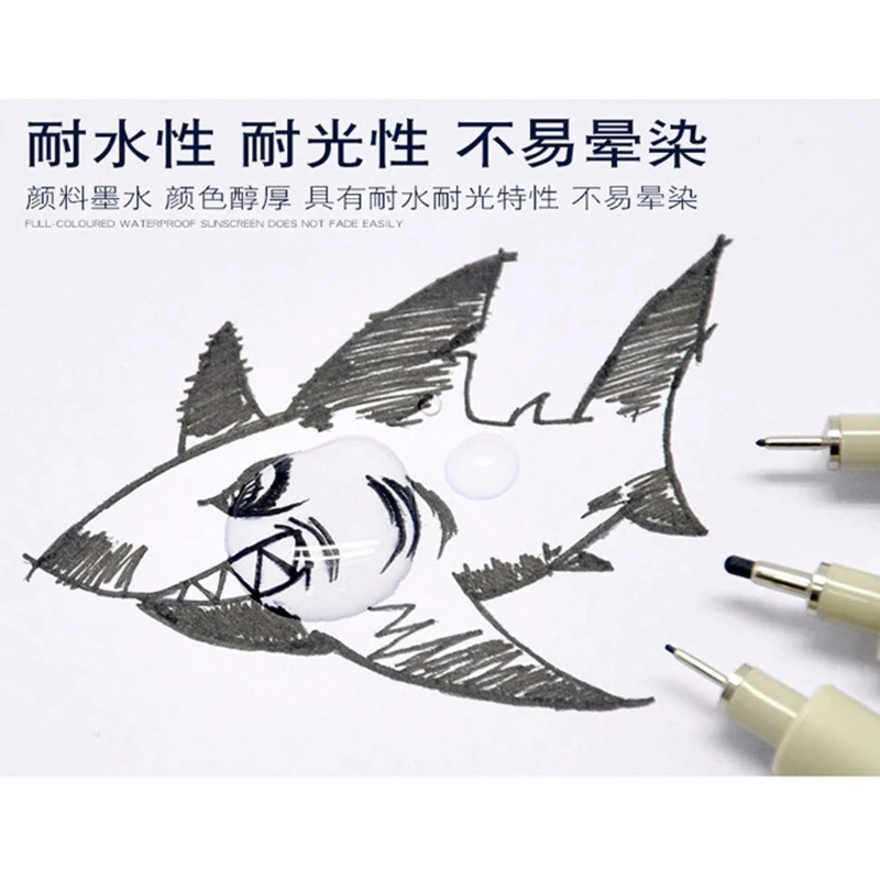 Precision Black Micro-Pen Fine Liner Ink Pens Waterproof Archival Ink  Illustration Pens Comic Drawing Pens for Sketching - AliExpress