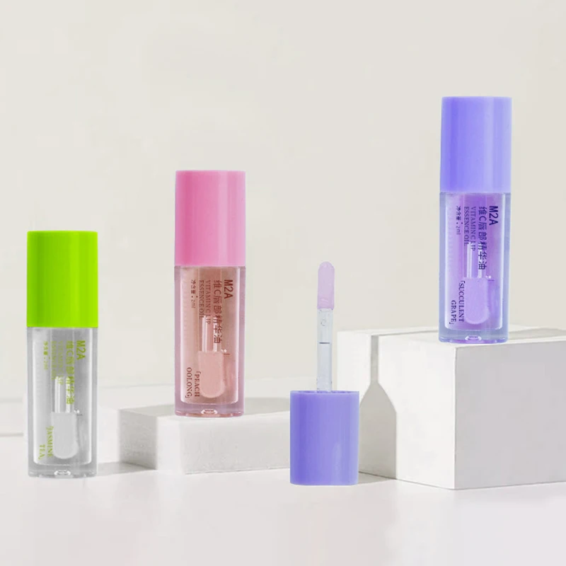 Fruit Lip Oil Lip Moisturizing Transparent Water-Glossy Mirror Finis Non-Stick Tint Lasting Cosmetic Liquid 1pc lip gloss,lip makeup,lip glaze,lip tint,lip oil,lip stain,lip lacquer