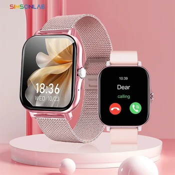 2025 New Square Sport Smartwatch for Android/IOS Heart Rate/Sleep Monitor Fitness Tracker BT Call Smart Watch For Men Women Gift 1