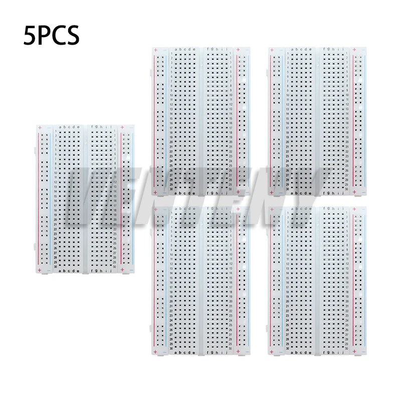 1-10pcs PCB Breadboard 400 Tie Points Solderless Mini Universal Test Protoboard DIY Bread Board for Bus Test Circuit Board