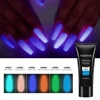 15ml Acrylic Nail Extension Gel Polish Glow in Dark Fluorescent Poly UV Builder Gel Crystal Quick Building Tip Manicure 1