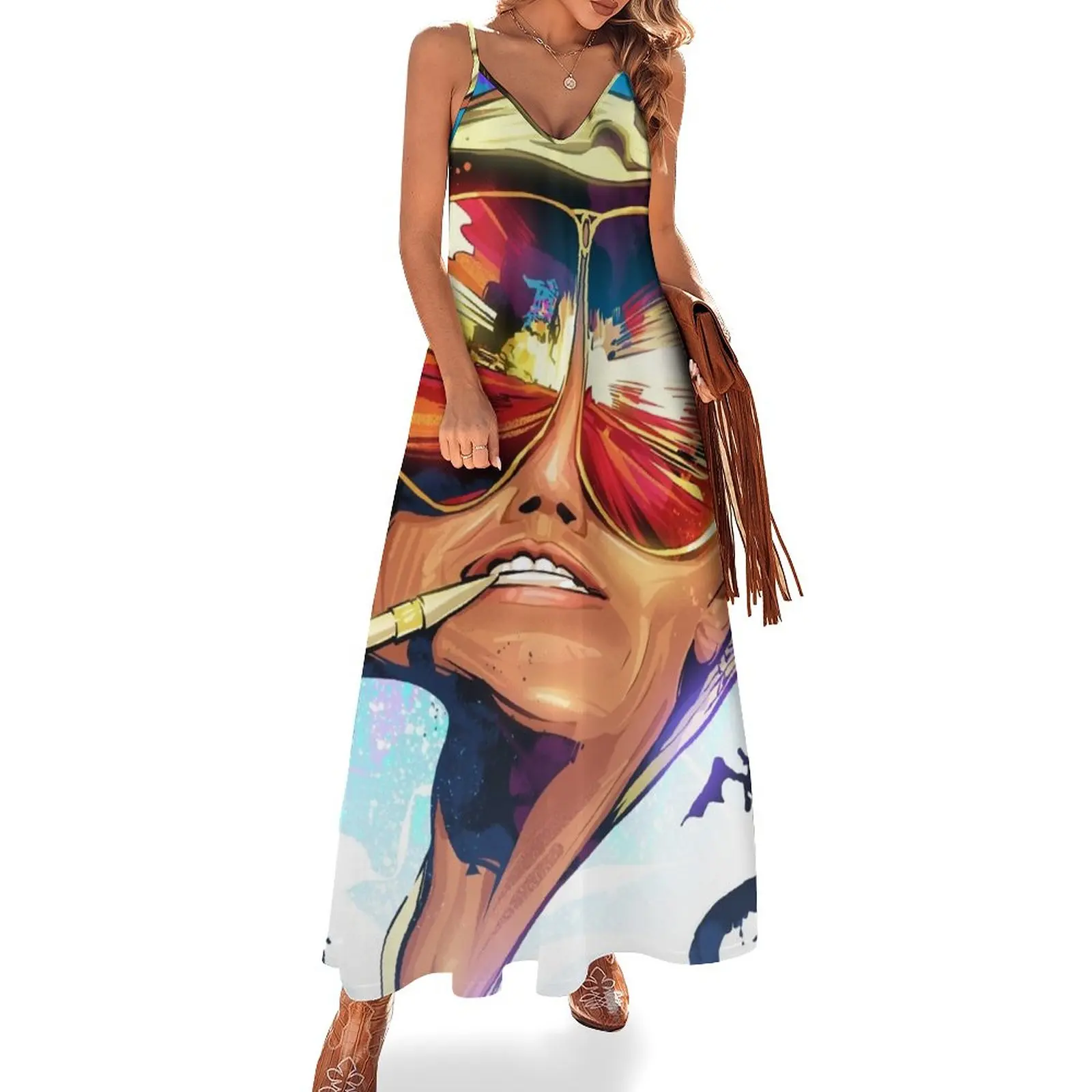 

Fear and Loathing Sleeveless Dress summer dress woman 2024 trendy clothes women's clothing korea stylish dresses summer