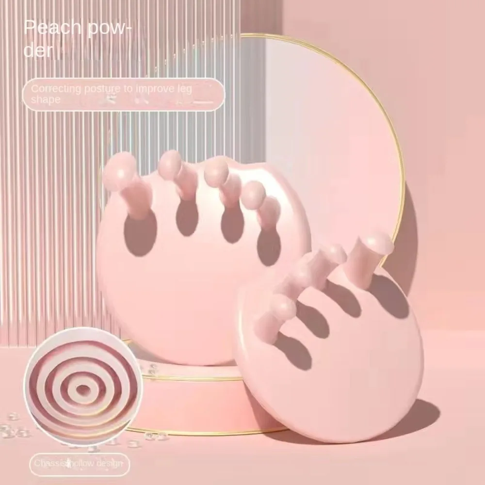 Foot Bow Trainer, Yoga Exercise, Toe Splices, Pink/Blue Valgus Thumb Corrector, Strength Training, Portable Foot Bow Trainer