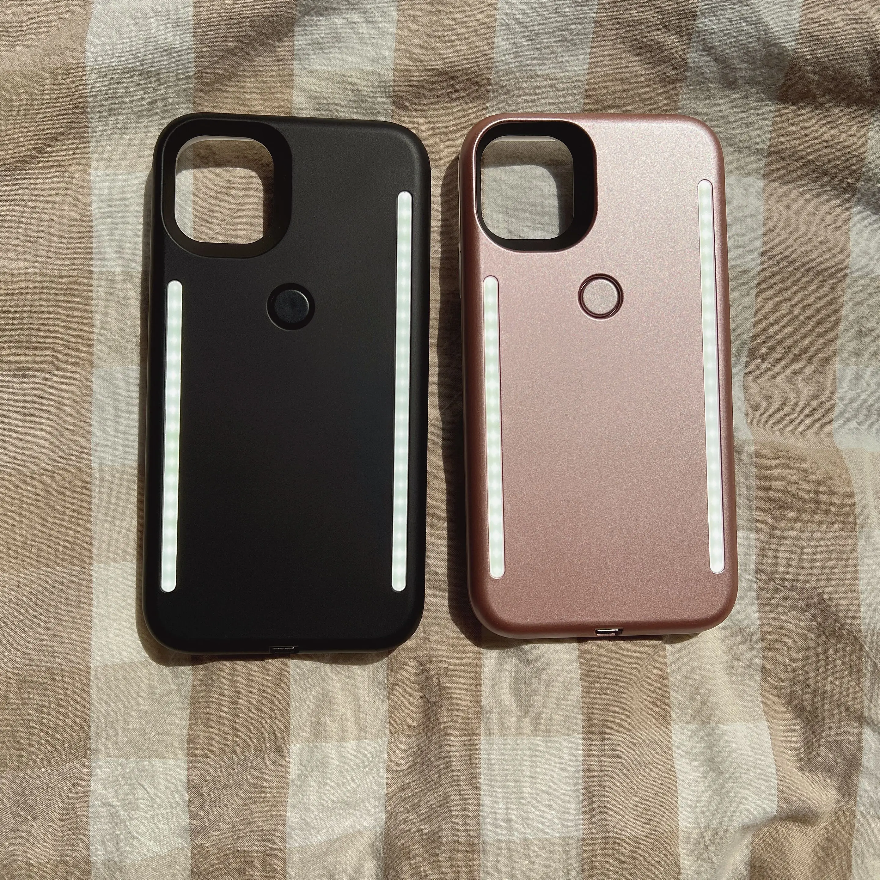 apple 13 pro max case Selfie Light Phone For iPhone 11 12 13 Pro Max Case For iPhone XS MAX with Lights Flash Luxury For iPhone 7 8 6 6S  X Cover best iphone 13 pro max case