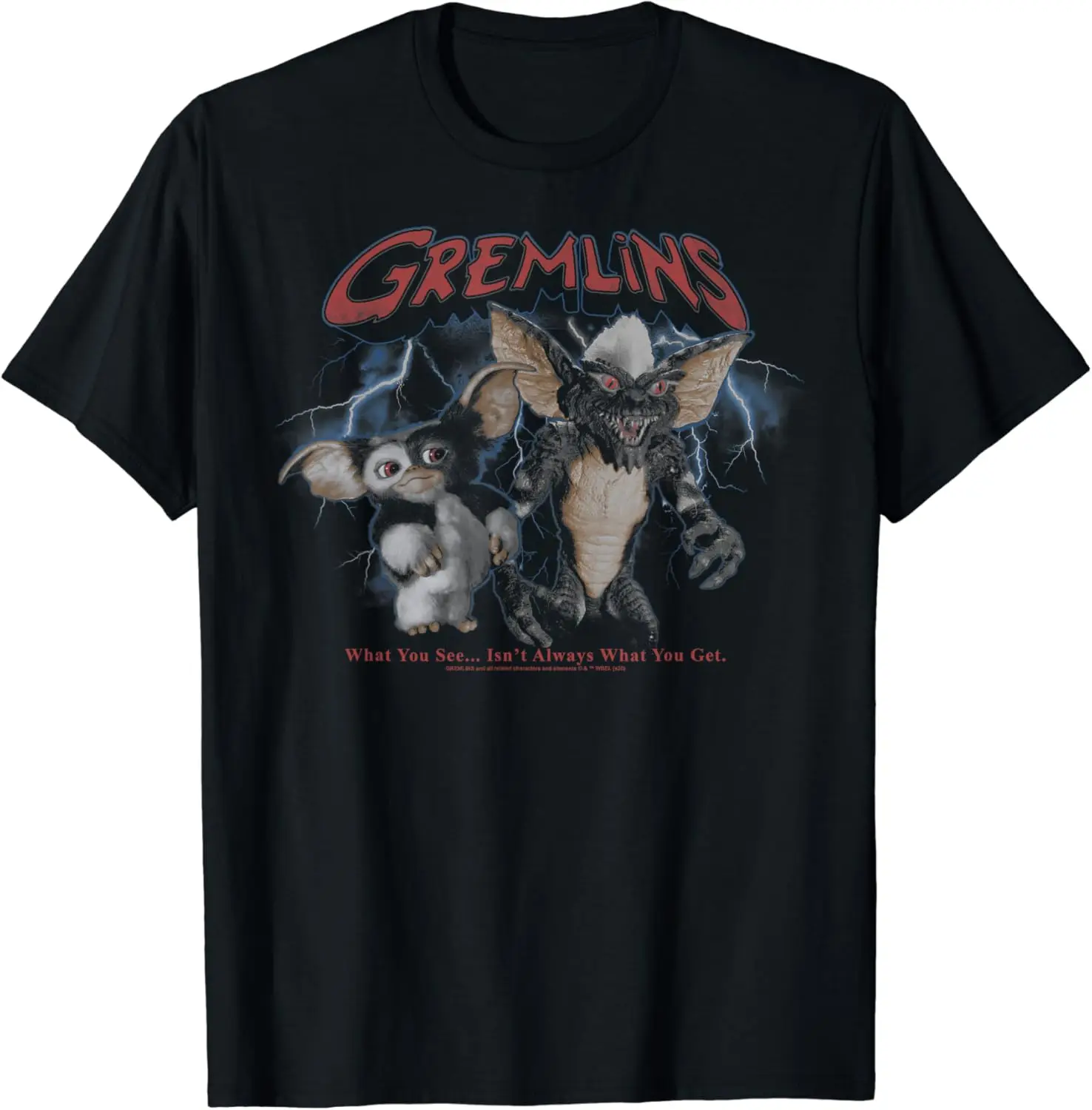 

Gremlins Lightning Storm Portrait T-Shirt