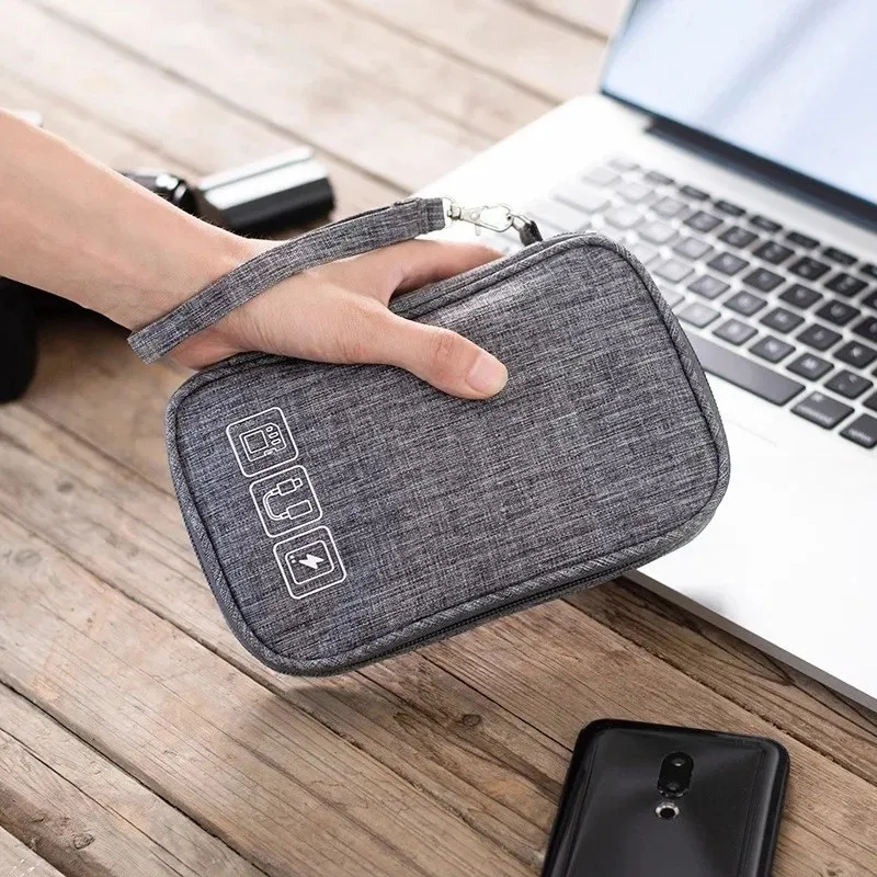 Cable Storage Bag Portable Office Digital Electronic Organizer