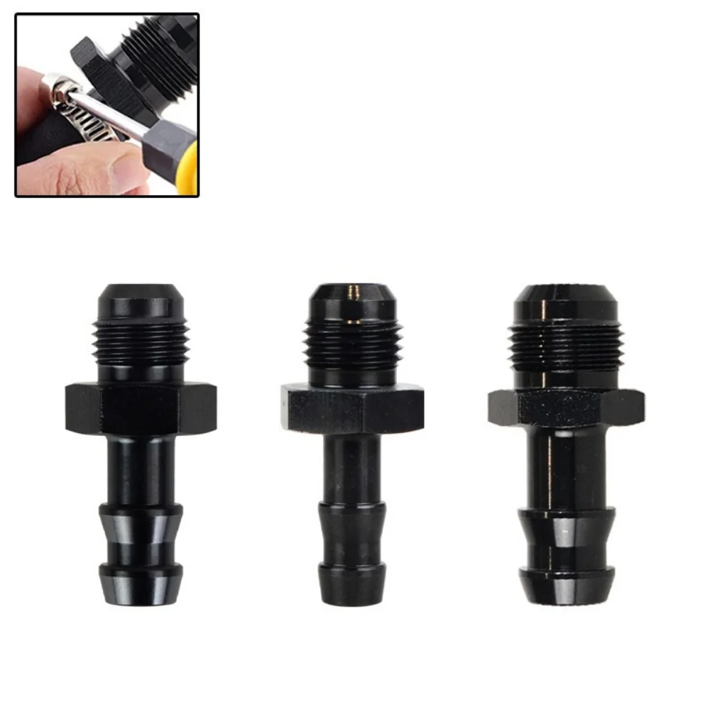 Male 6AN AN-6 To 3/8" AN6-5/16 Male 8 AN AN8 to 1/2 Hose Barb Adapter Fitting Push Lock