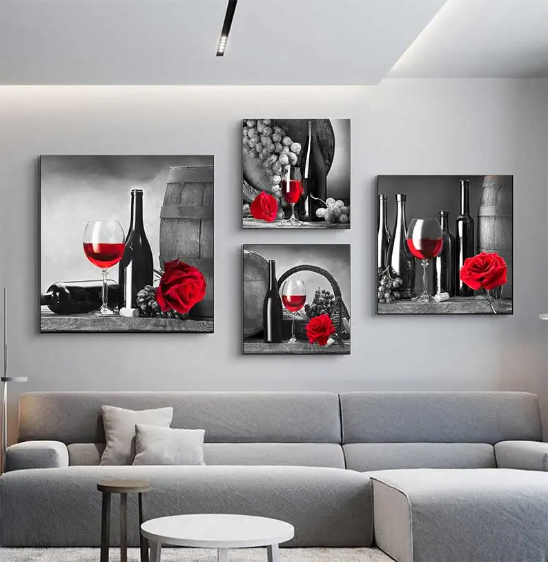 Wine Glass Canvas Art 1