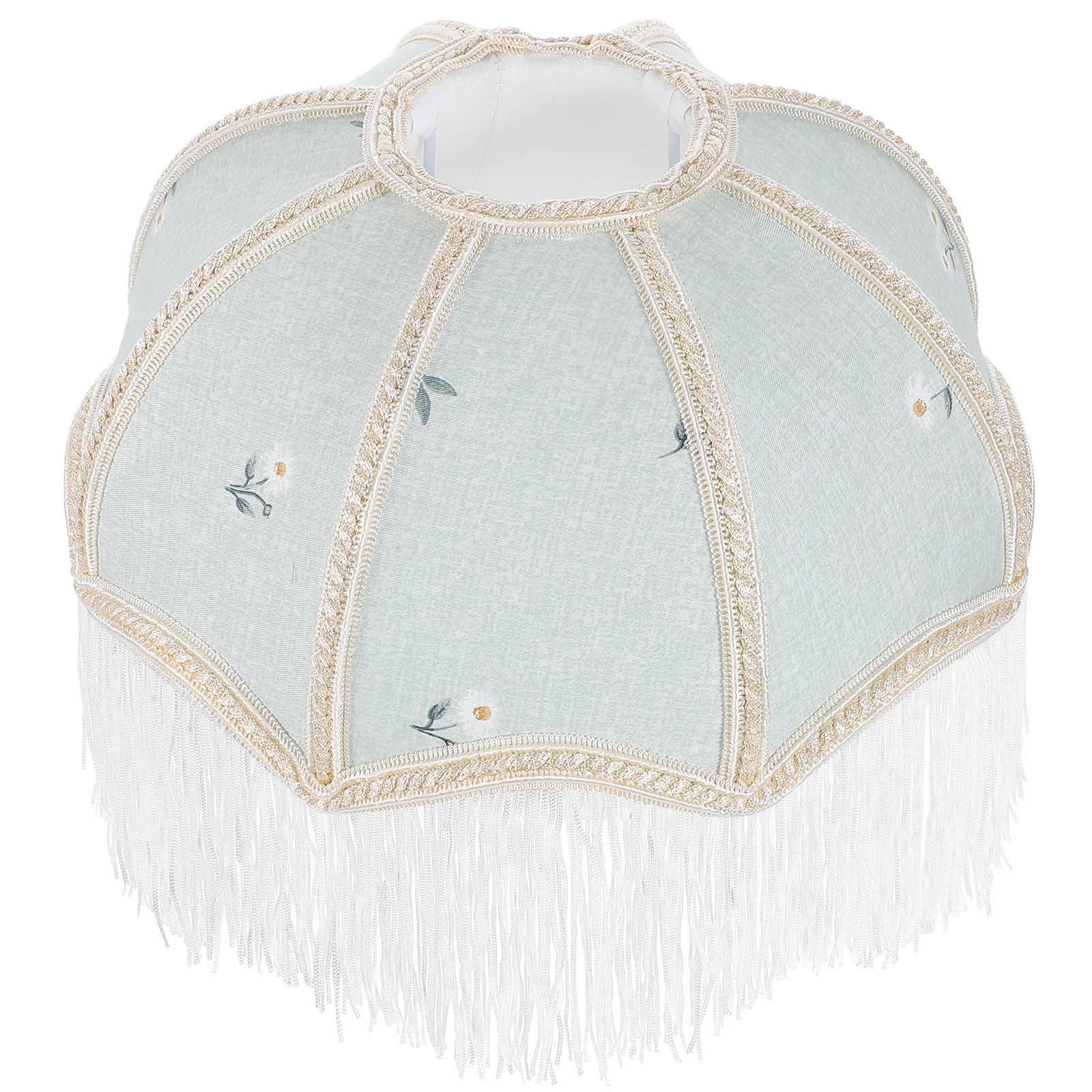 

Tassel Lampshade Farmhouse Light Fixtures for Floor Desk Cover Bedside Modern Decor