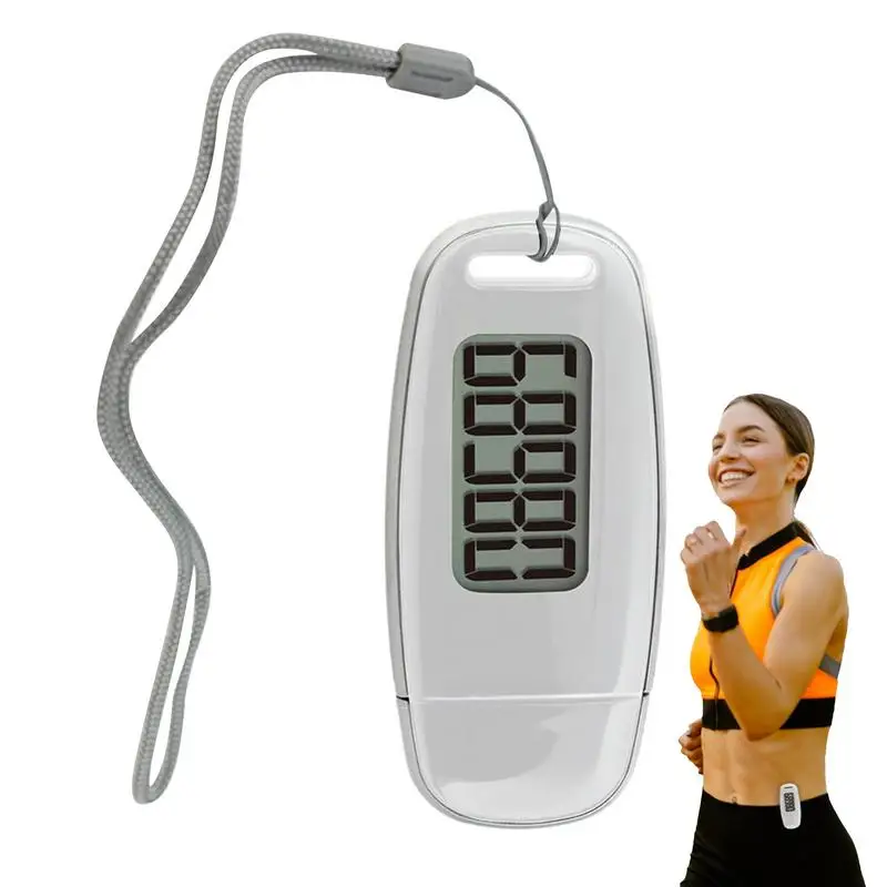 

Простой счетчик шагов, 3D счетчик шагов, трекеры с зажимом, шнурок с подсветкой и большим дисплеем, USB перезаряжаемые мини-шагометры для